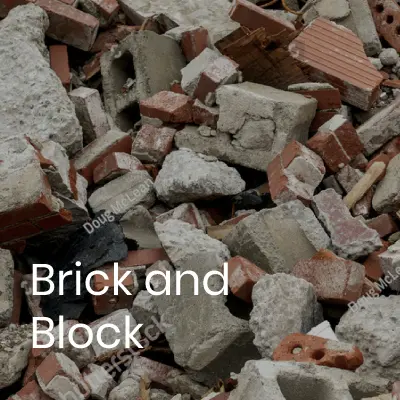 Brick and block material