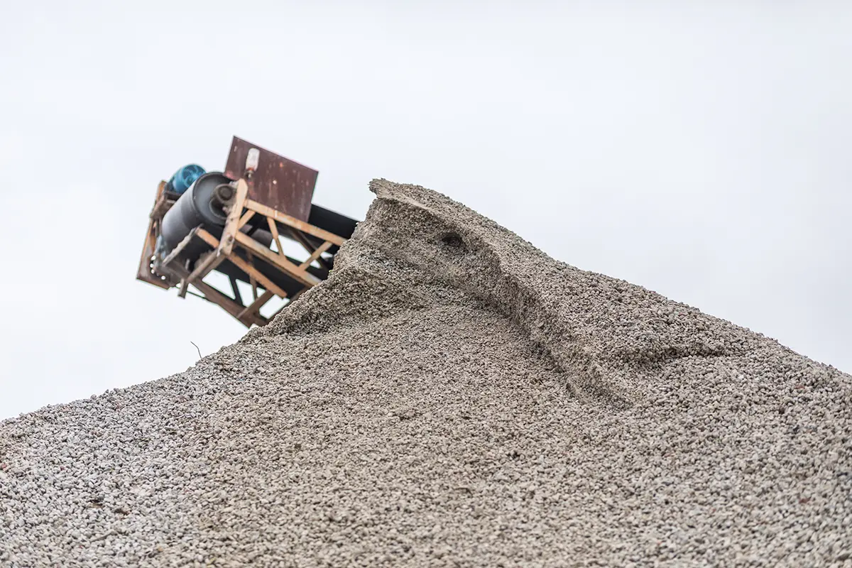 Bayshore Recycling mountain of recycled aggregate materials